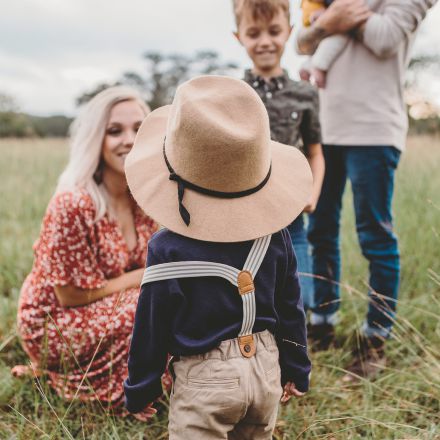 Willkommensfeier draußen